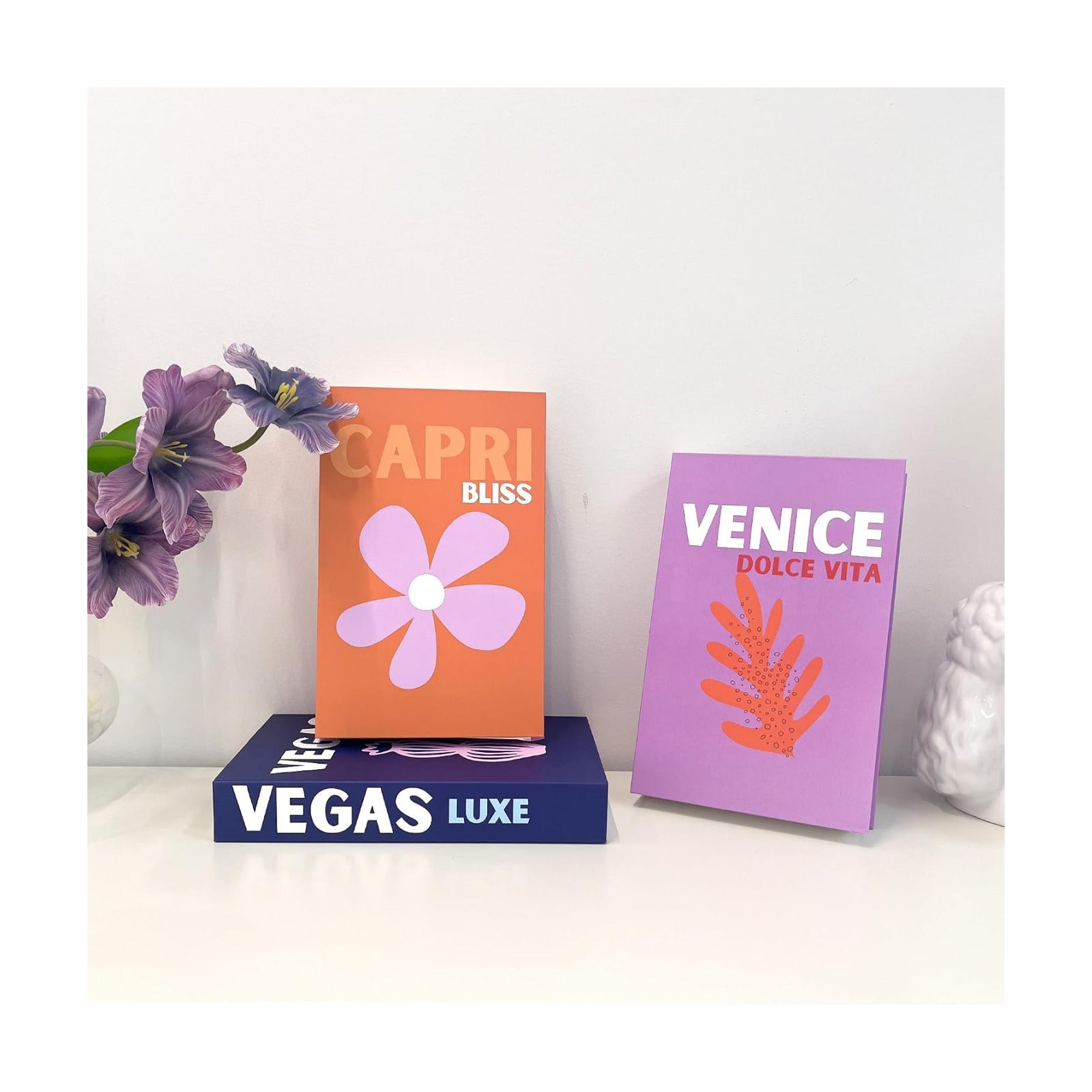 Faux Books Set Colorful Home Decor / K2 / Set of 3