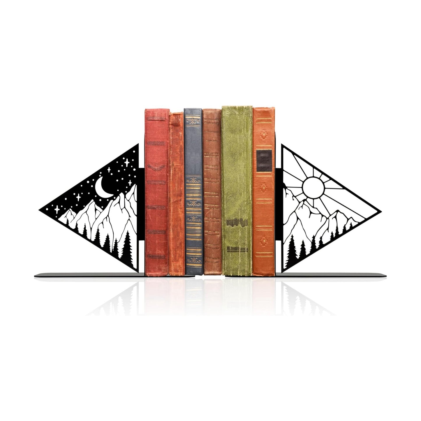 Metal Book Ends / 5.98 x 1.18 x 5.51