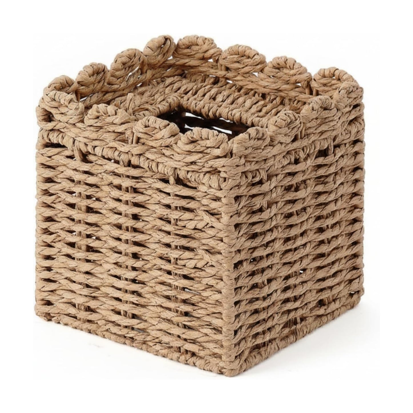 Woven Facial Tissue Holder / Paper Rope / 5.91 x 5.91 x 5.91