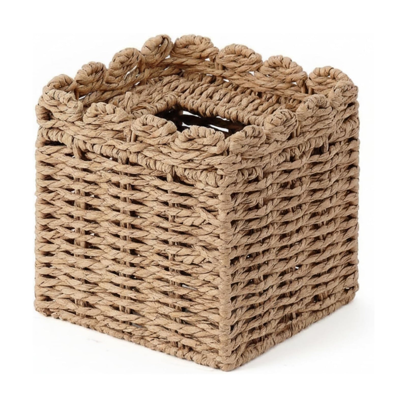 Woven Facial Tissue Holder / Paper Rope / 5.91 x 5.91 x 5.91
