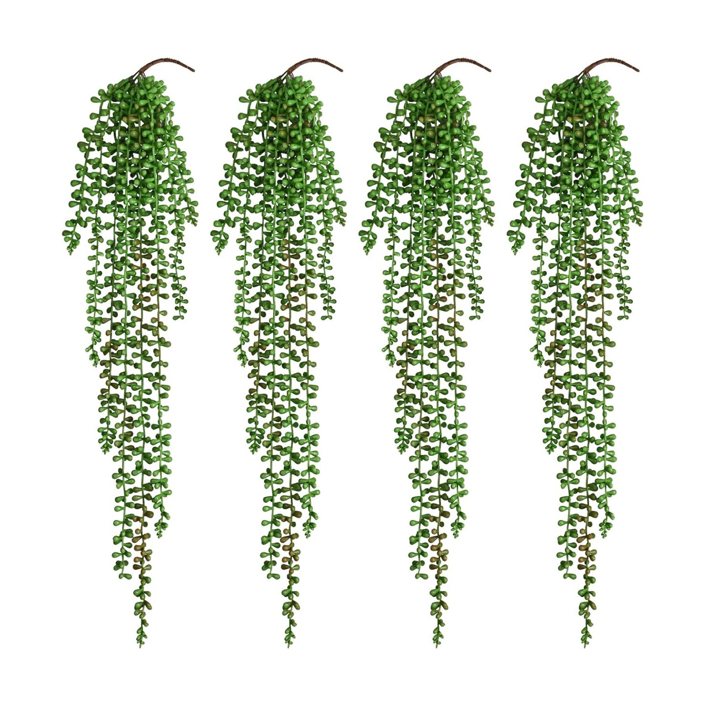 Waipfaru 4Pcs Artificial Hanging Plants for Outdoors, Fake Vines Greenery
