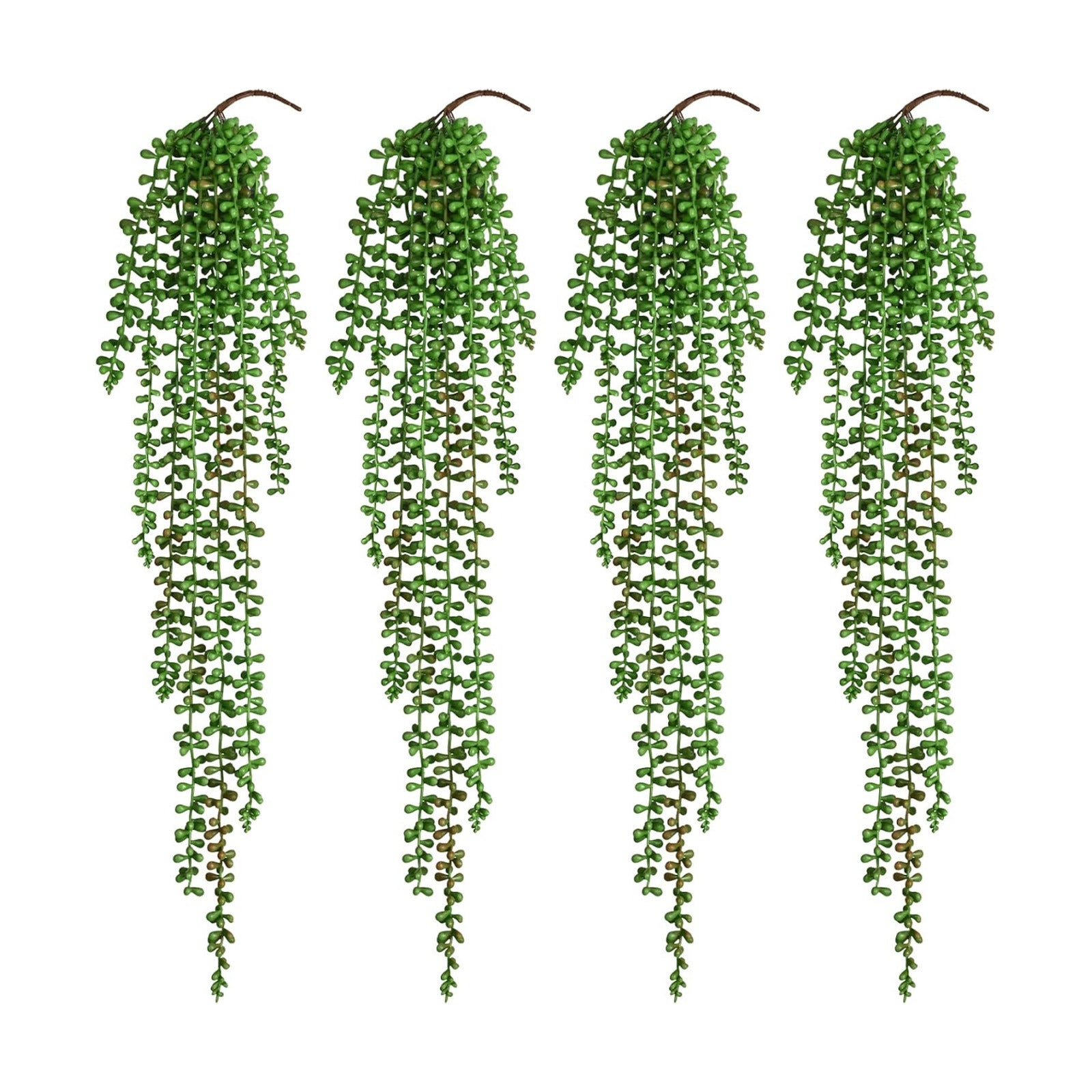 Waipfaru 4Pcs Artificial Hanging Plants for Outdoors, Fake Vines Greenery