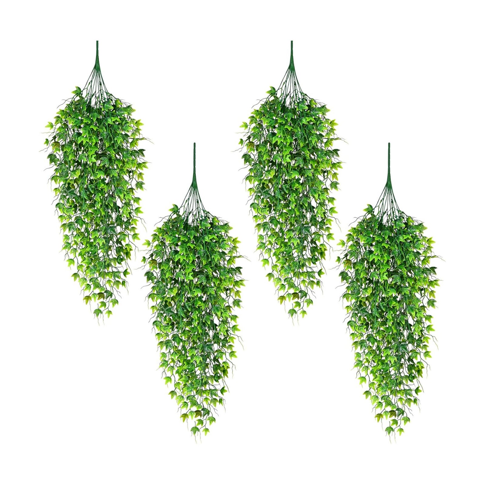Waipfaru Artificial Hanging Ivy for Outdoors, 4pcs Faux Vines Greenery