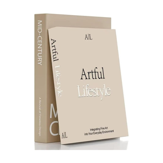 Modern Minimalist Faux Book / E4 / Set of 2