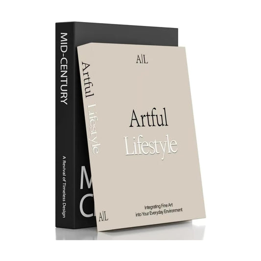 Modern Minimalist Faux Book / E5 / Set of 2