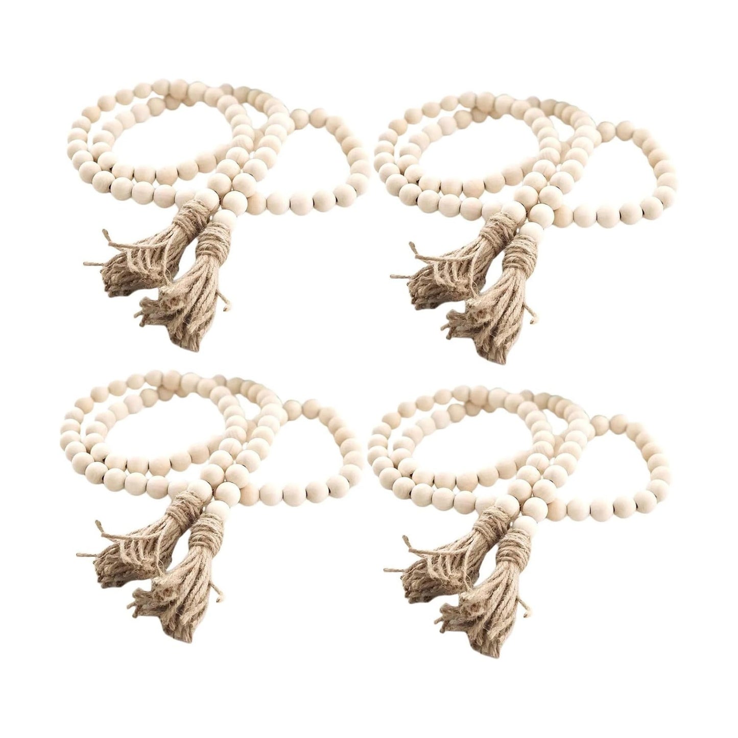 Wood Bead Garland / 60 x 4