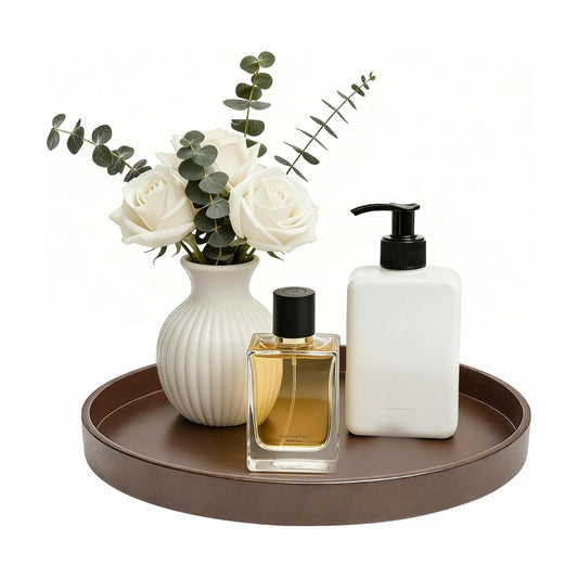 Candles / Bathroom and Vanity Tray / 9 / Brown / Set of 2
