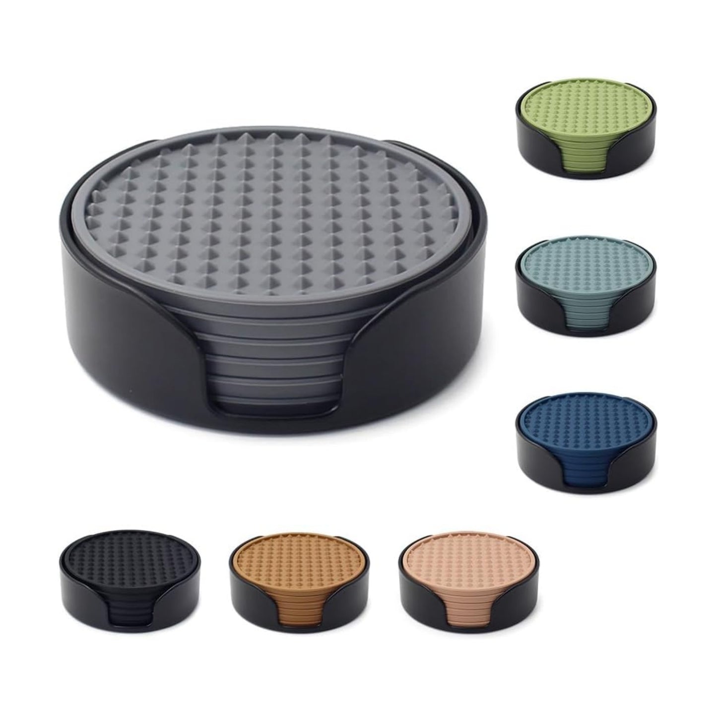 Holder / Anti Slip Coaster Sets / Set of 6