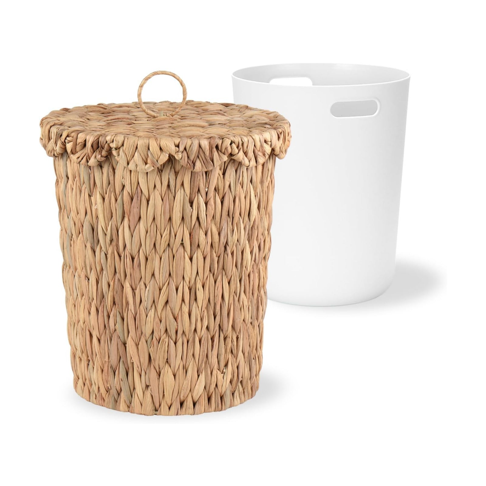 Wicker Waste Basket / 2.6 Gallon
