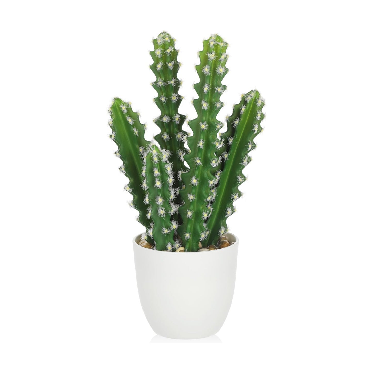 Artificial Cactus Plants Small Faux Cactus Plants Indoor Fake Desert Cacti / Sup_209 / 10.8 Inch