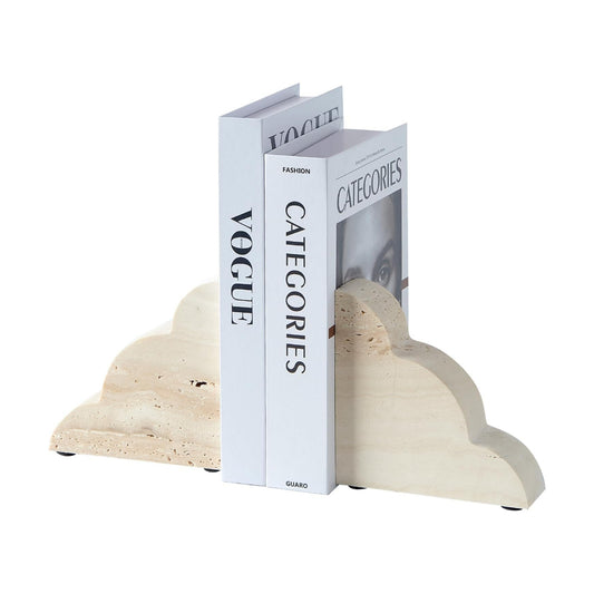Solid Marble Bookends / Set of 2