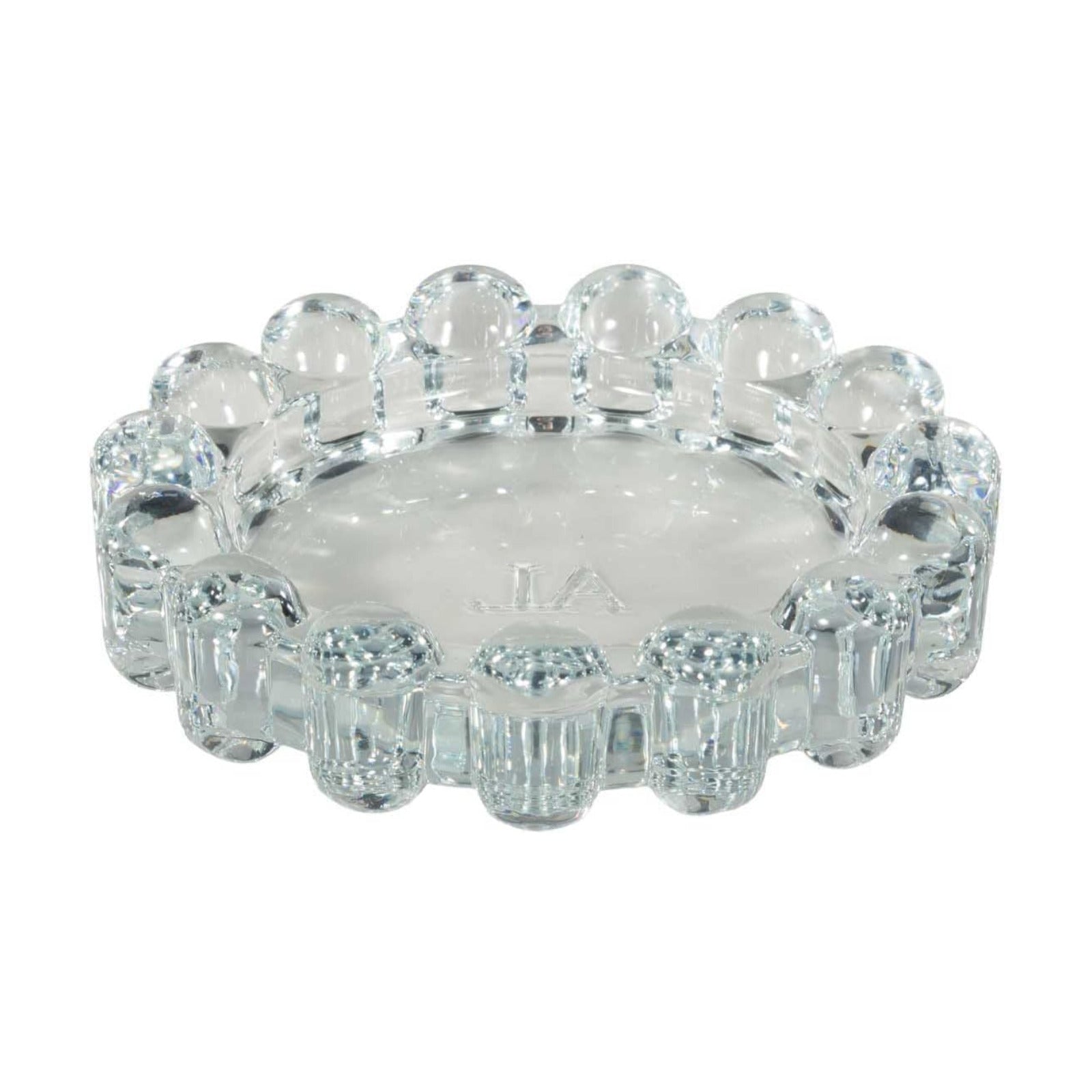 Alice Lane Home Collection Original Clear Glass Large Bubble Candle Dish