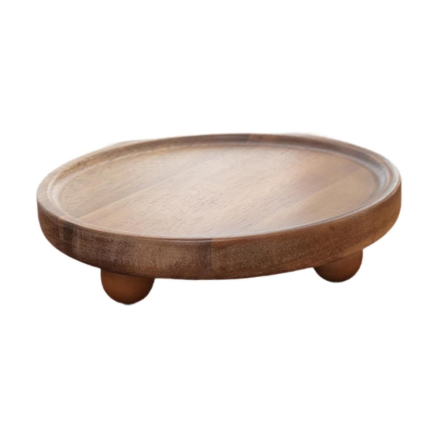 Wood Pedestal Stand / Style A / 6.7 x 1.8