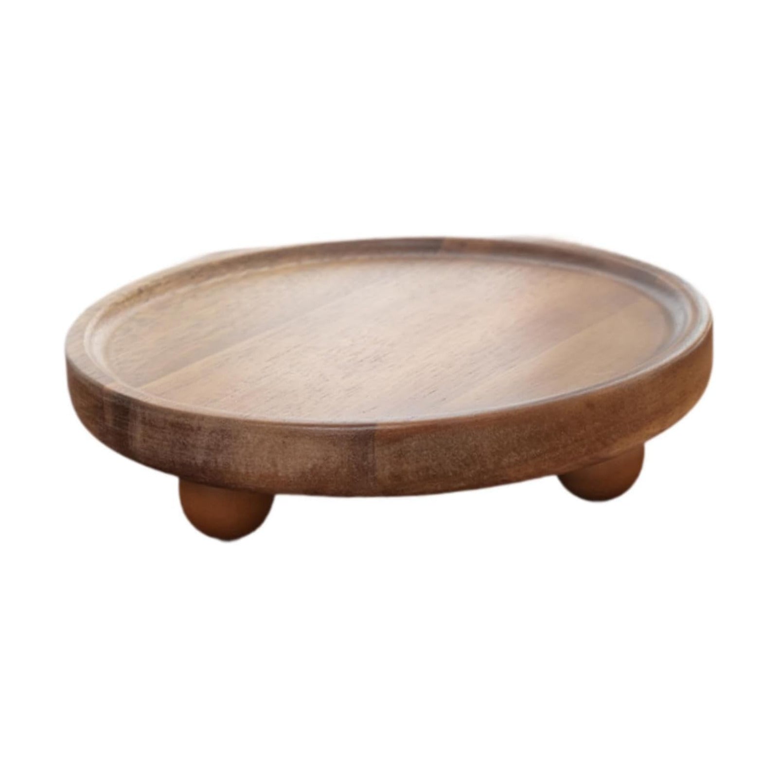 Wood Pedestal Stand / Style A / 6.7 x 1.8