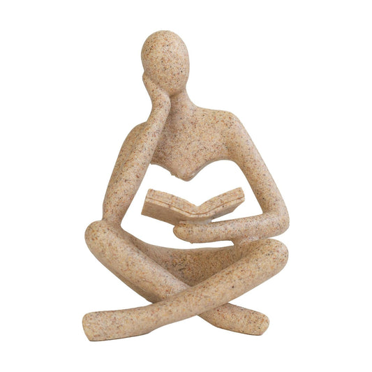 Bookshelf Decor Thinker Statue