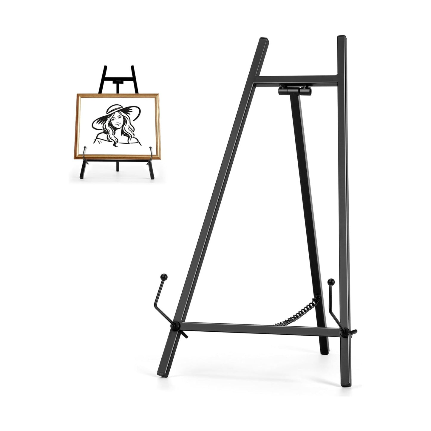 Metal Easel Stand for Sign / Black / 13.3 Inch