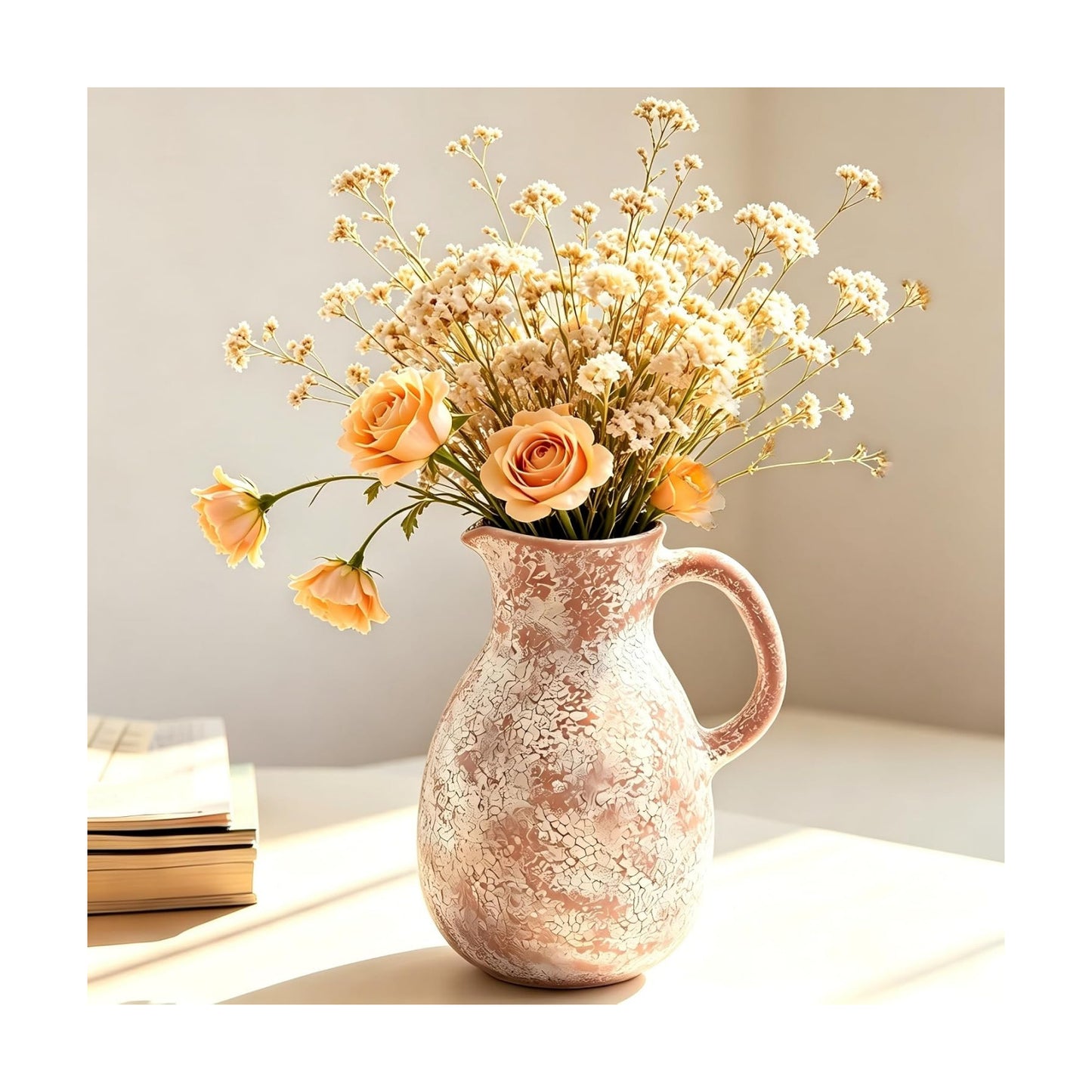 Ceramic Flower Vase Farmhouse Vase / 8 Inch-retro / 8 Inch