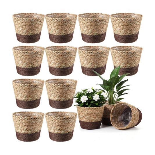 Wicker Plant Basket Bulk / Small / Scandinavian / Set of 12