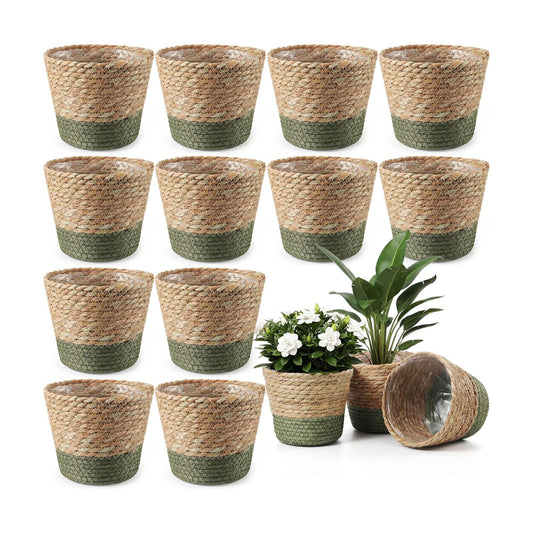 Wicker Plant Basket Bulk / Small / Farmhouse / Set of 12