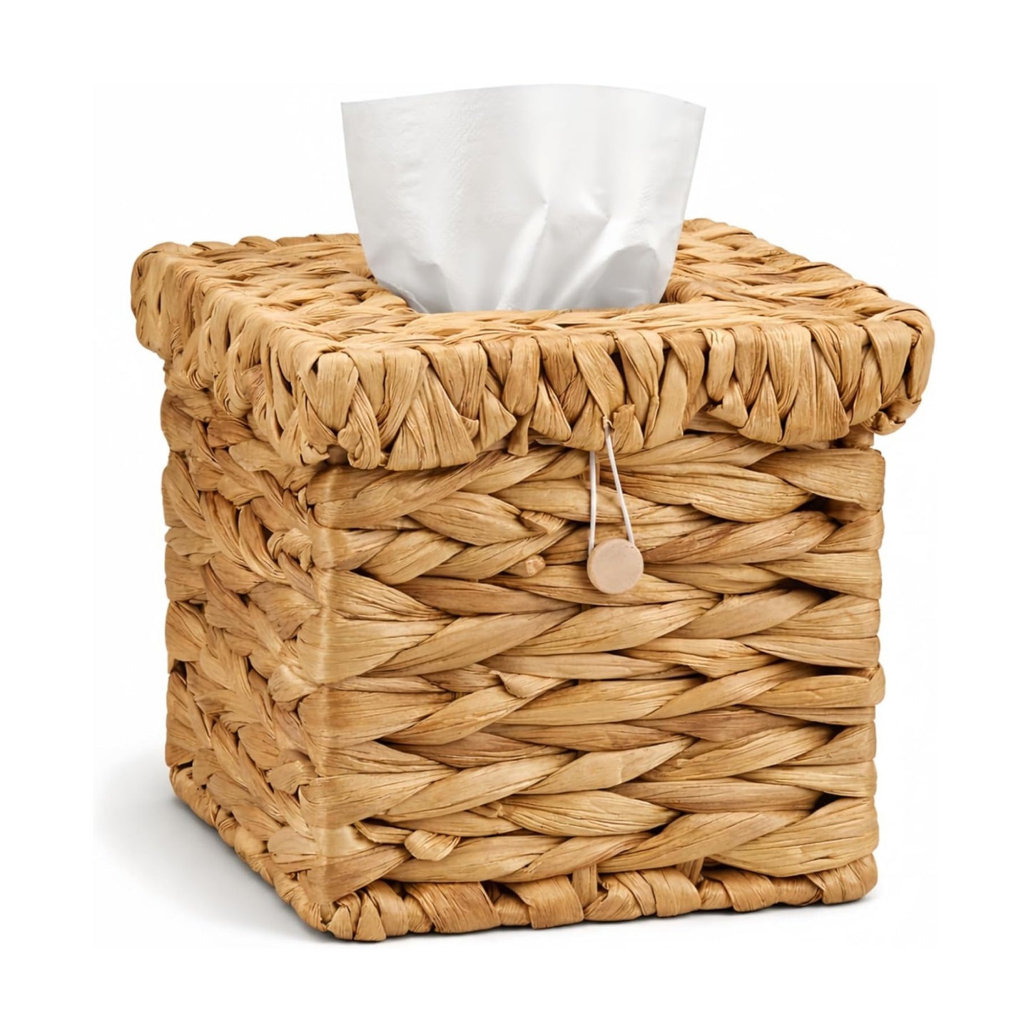 Wicker Tissue Box Cover / 6 x 6 x 6