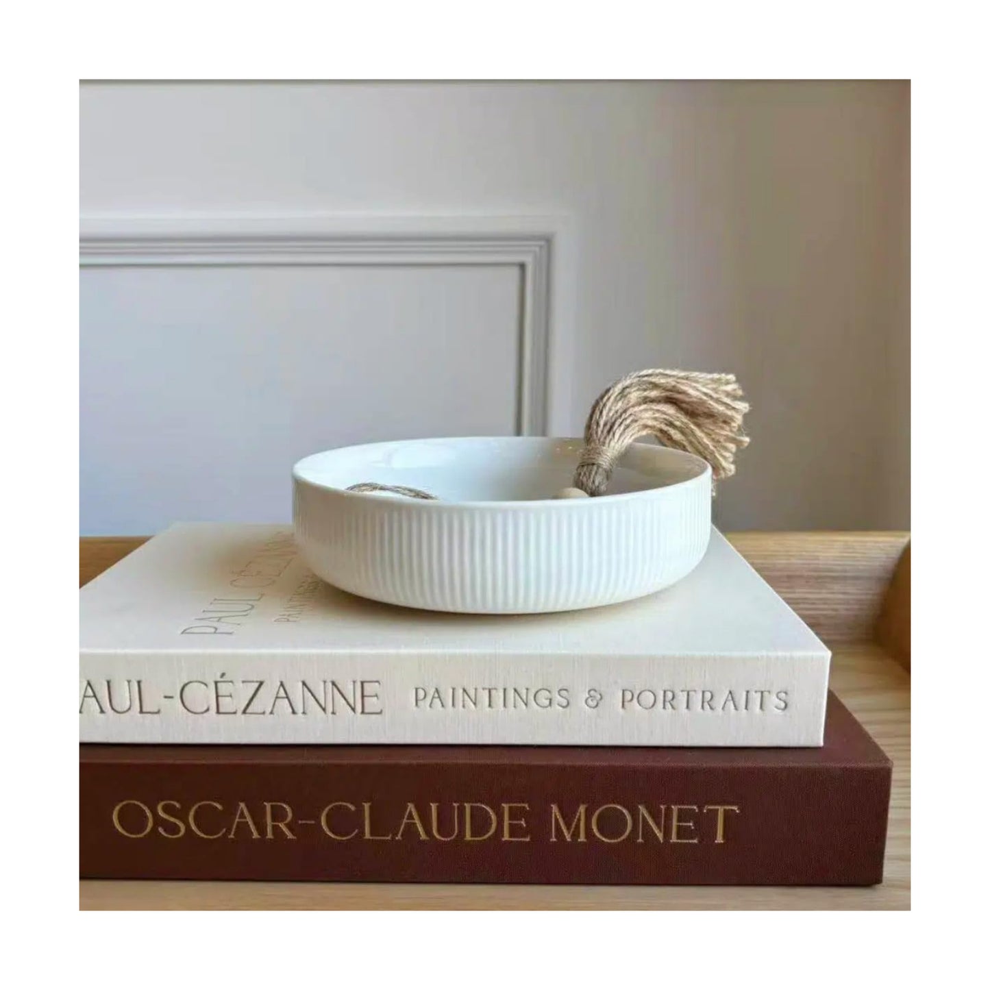 6'' Key Bowl / White with Glossy Finish