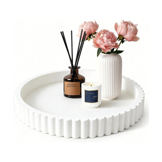 Modern Decorative Trays / White