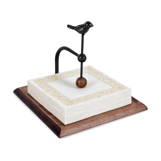 Wooden Napkin Holder / Black / 7.5 Inch