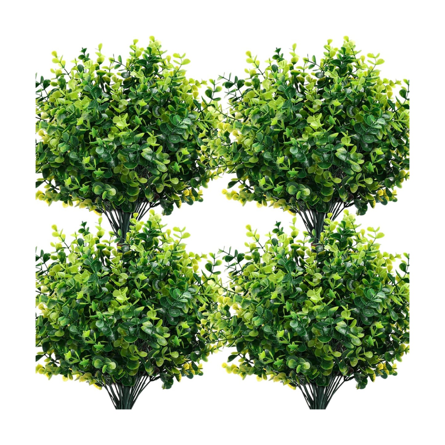 Artificial Boxwood Stems Artificial Plants / Green Boxwood / Set of 24