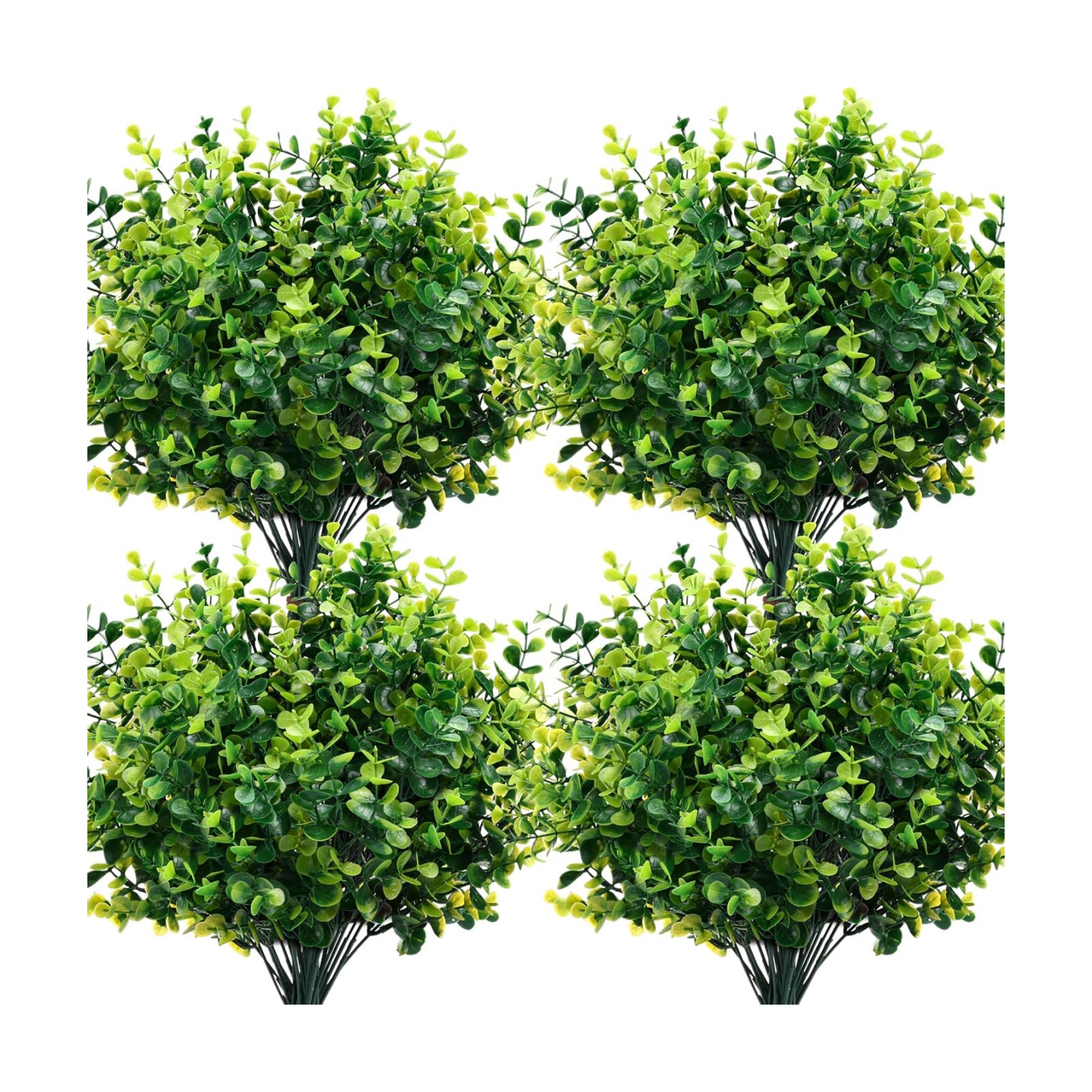 Artificial Boxwood Stems Artificial Plants / Green Boxwood / Set of 24
