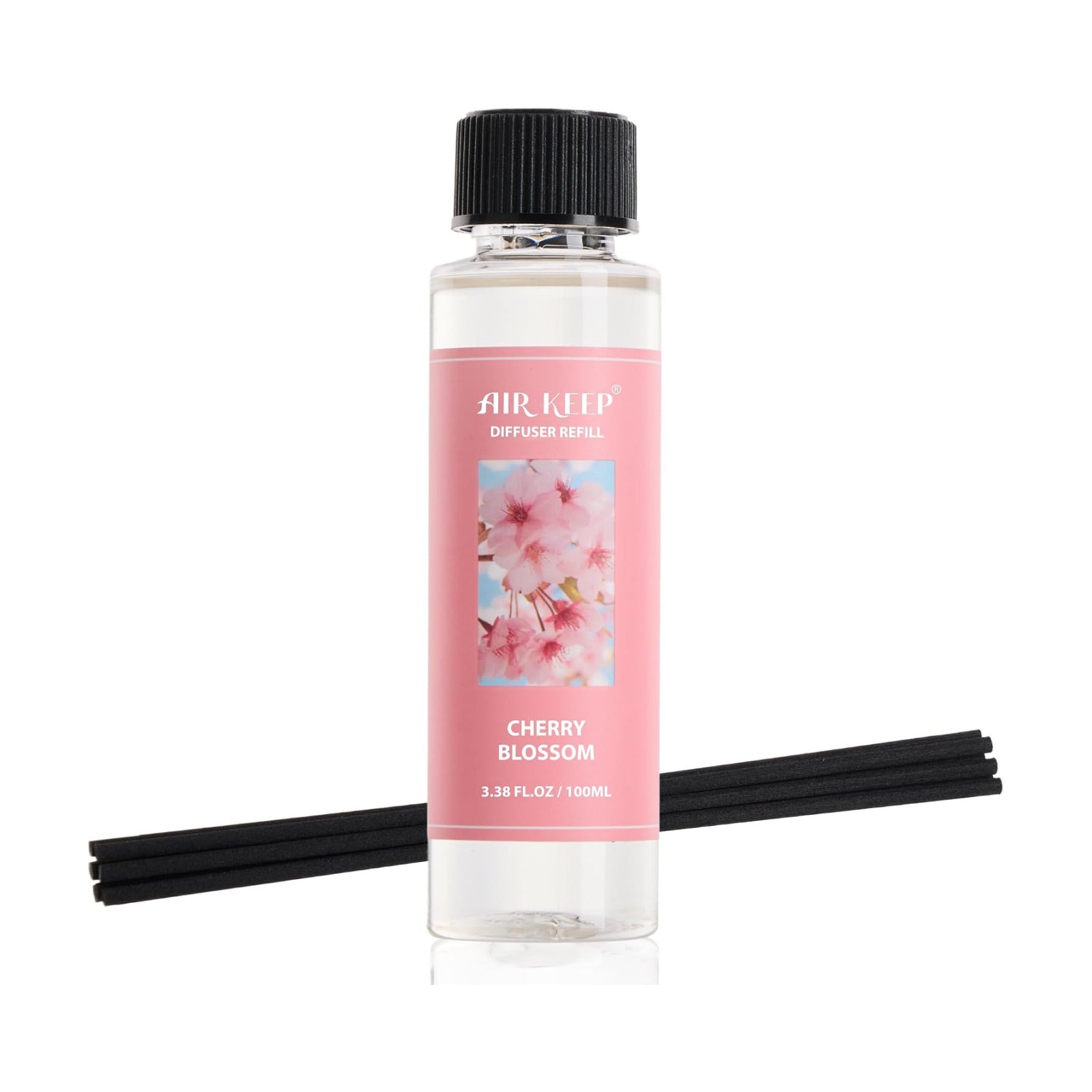 Airkeep Reed Diffuser Oil Refill/Cherry Blossom/3.38 oz/1 Pack/Air Freshener & Aromatherapy Essential Oil Blend for