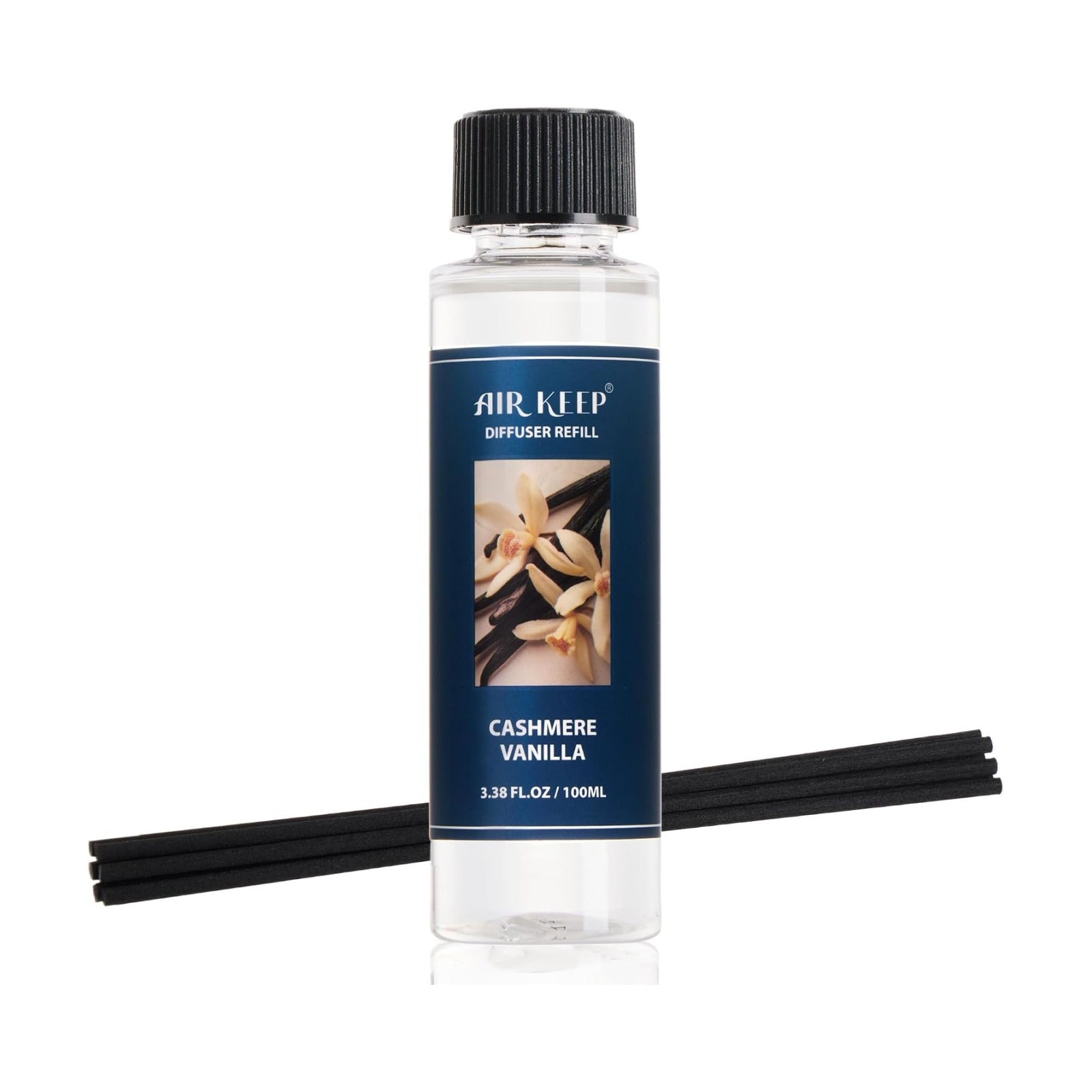Airkeep Reed Diffuser Oil Refill/Cashmere Vanilla/3.38 oz / 1 Pack/Air Freshener & Aromatherapy Essential Oil Blend for