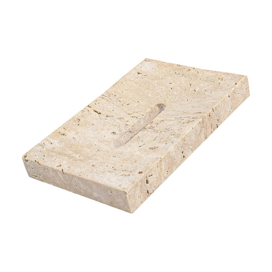 Beige Brown Stone Soap Holder for Shower / Natural