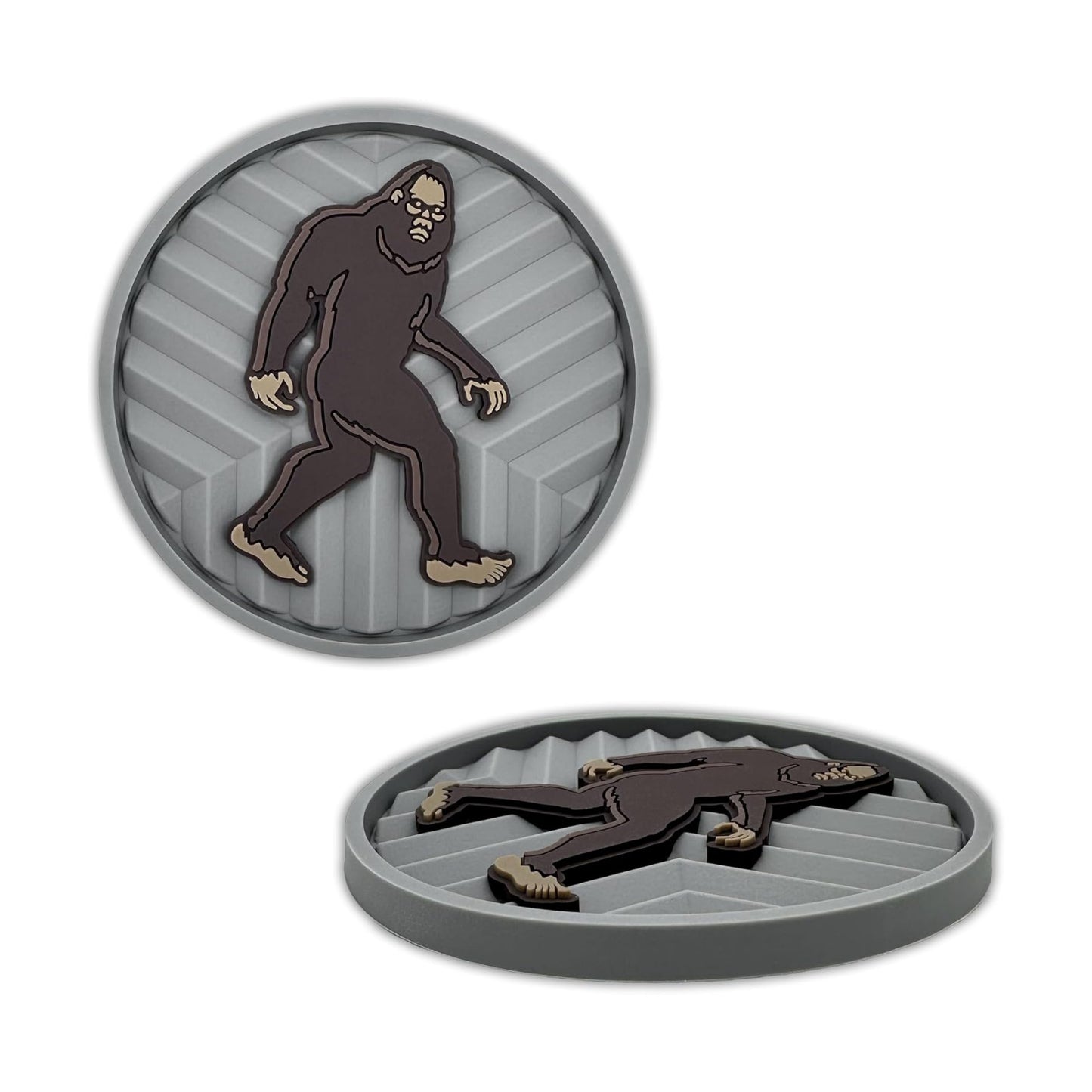 Sasquatch Bigfoot Walking Pose Automotive 3D Textured Silicone Coasters / Sasquatch Walk