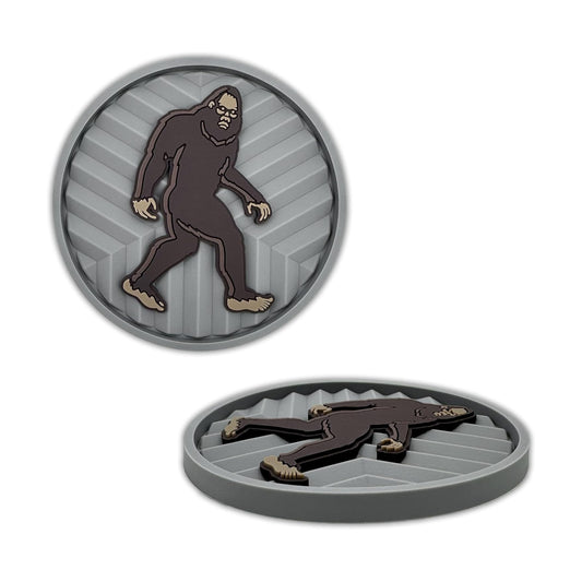 Sasquatch Bigfoot Walking Pose Automotive 3D Textured Silicone Coasters / Sasquatch Walk