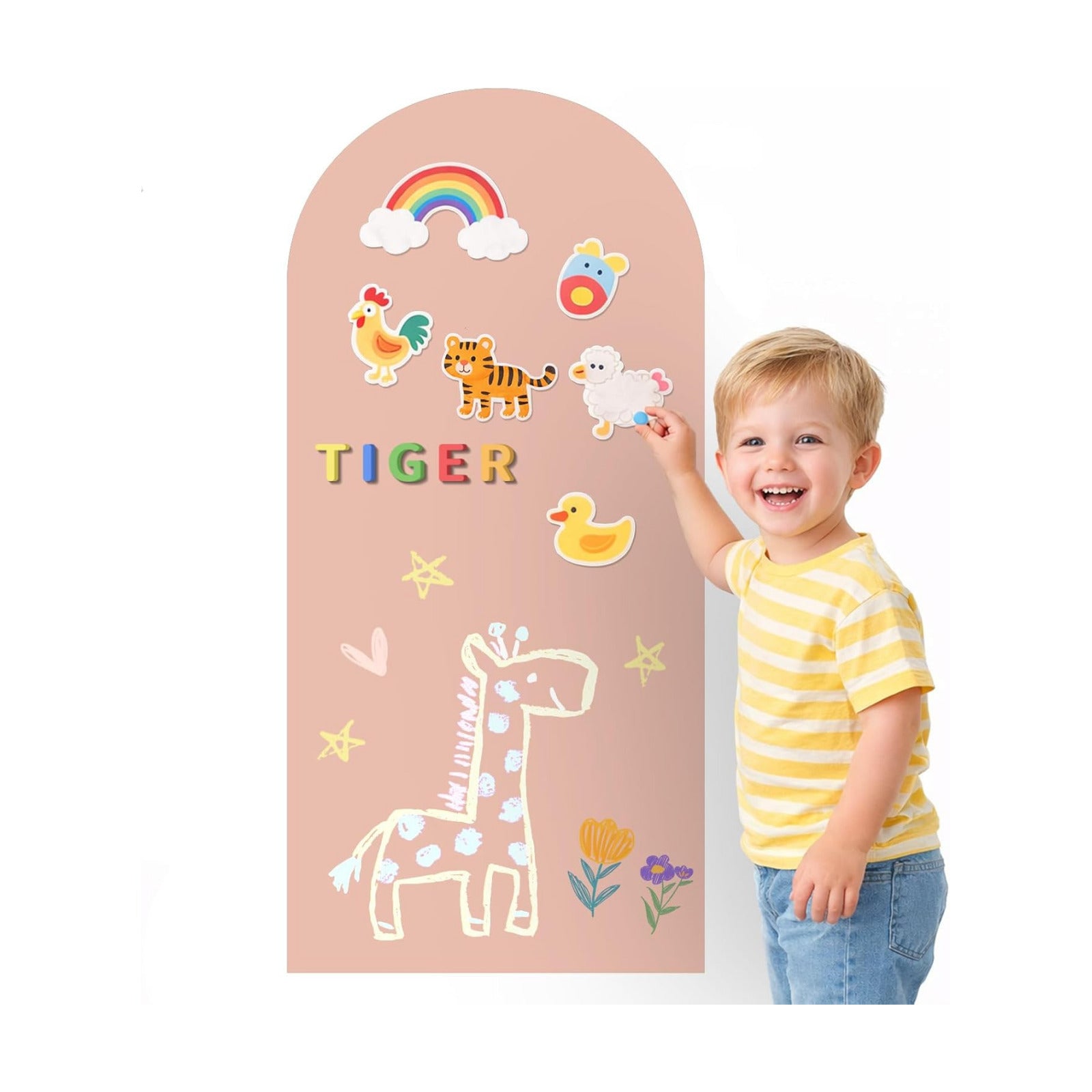 Magnetic Wall Decal / Pink / 40 x 18