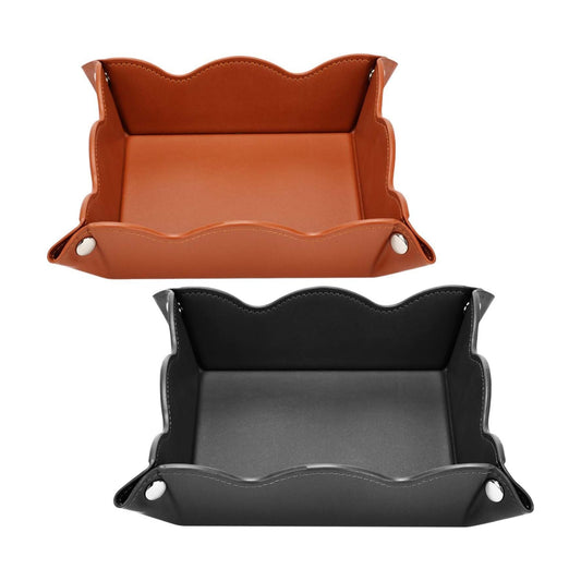 Valet Tray for Men Women / Brown and Black / Set of 2