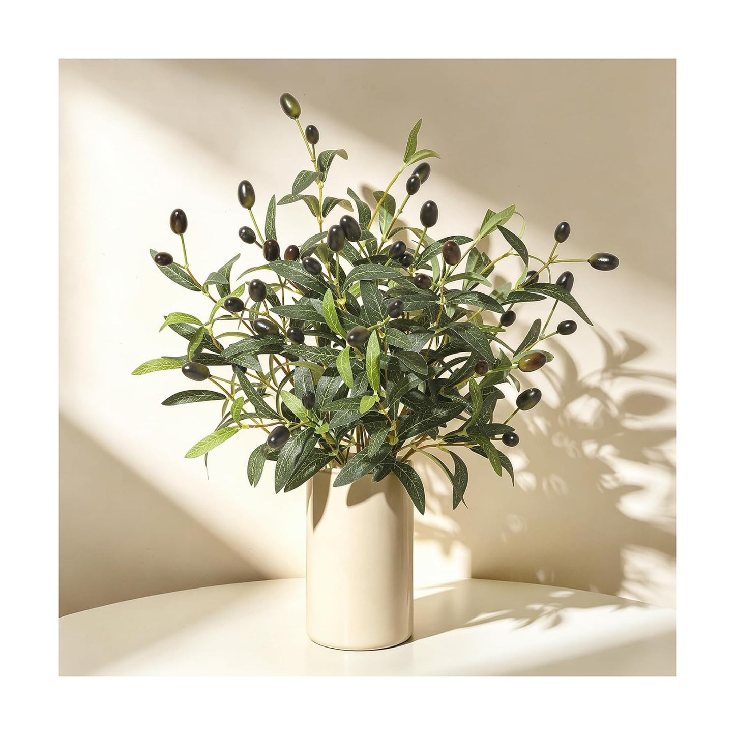 15.7" Artificial Olive Branches / Green Olive Branch / Set of 6