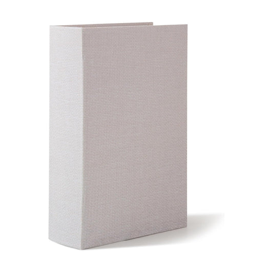 Faux Book Storage Box / Linen / 10.6 x 7.1 x 2.75