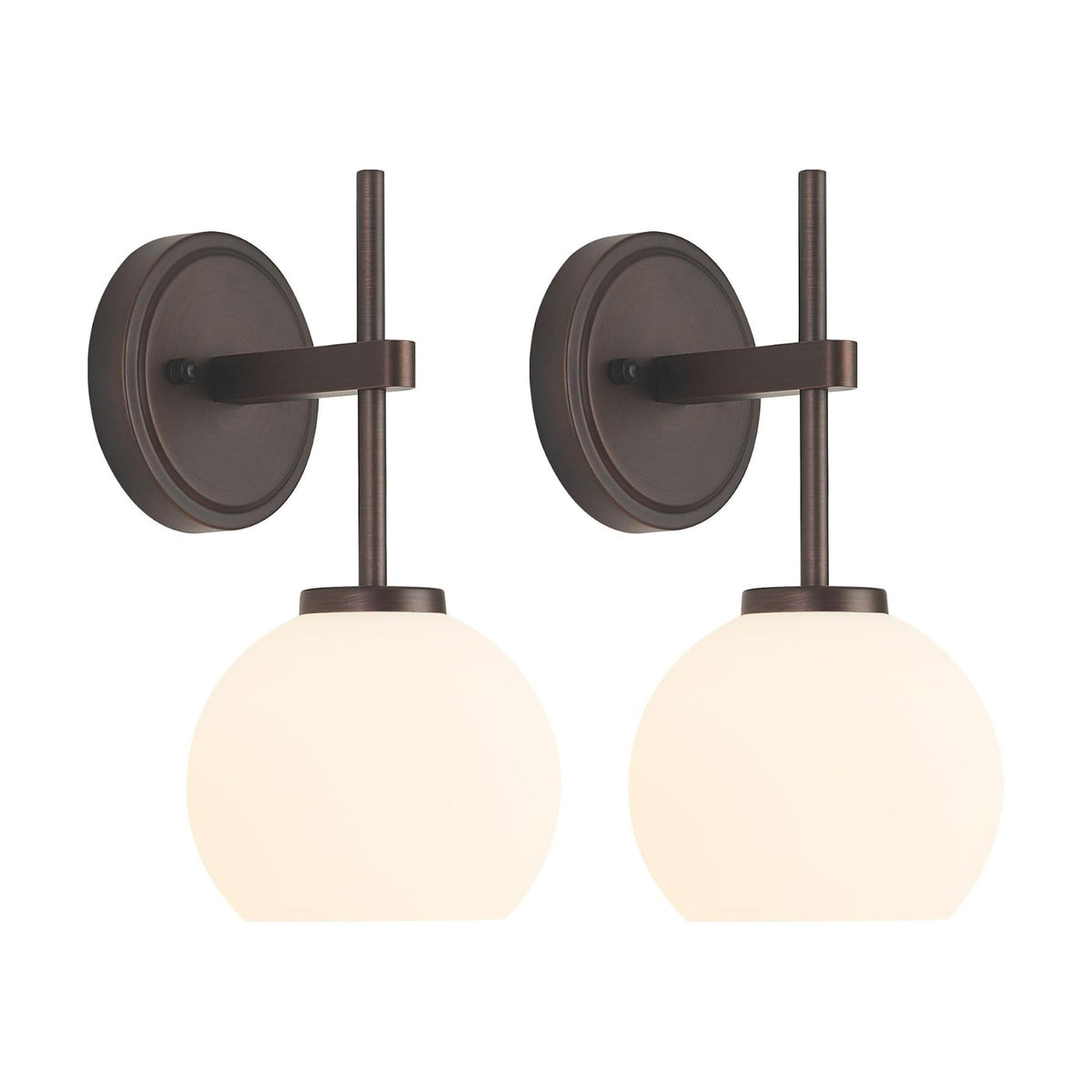 Oil Rubbed Bronze Wireless Rechargeable Wall Sconces Set of 2, Battery Operated Wall Lights with Remote Control, LED