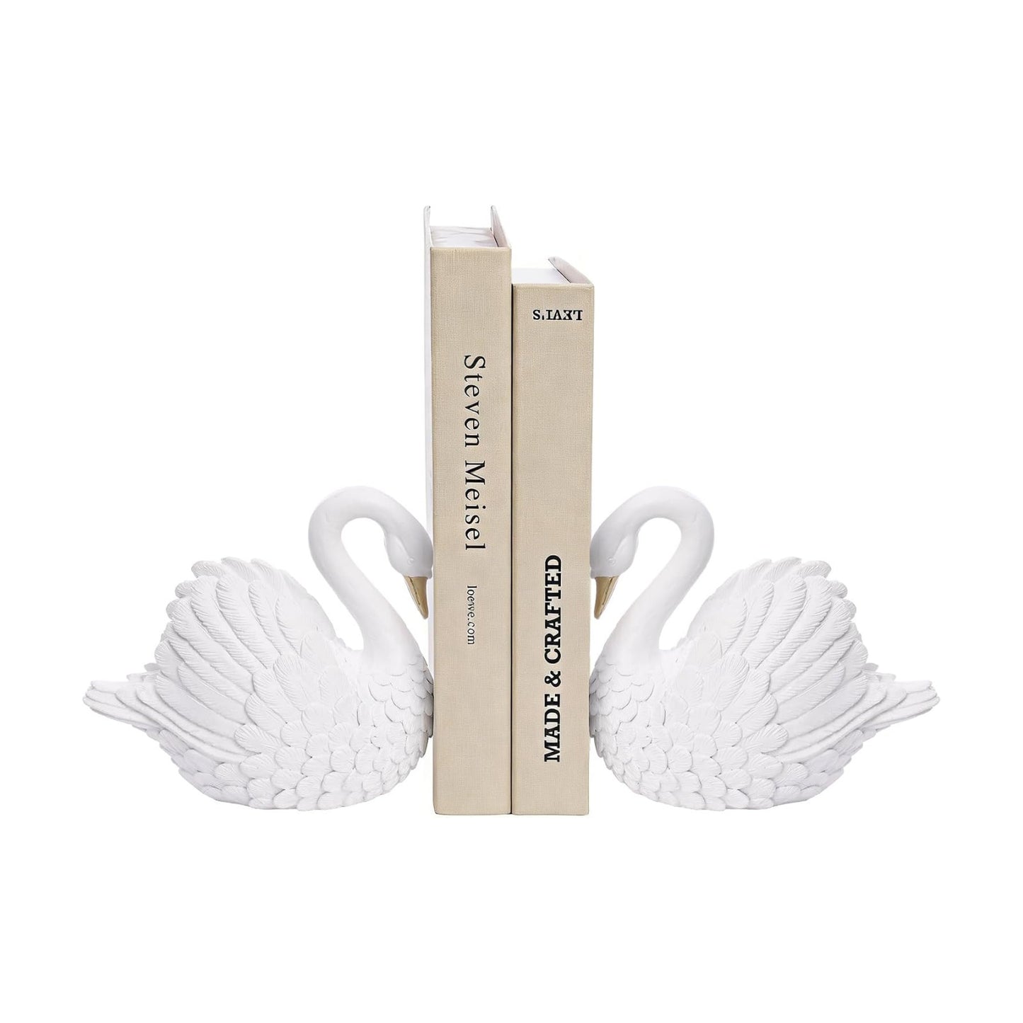 Resin Book Ends / White