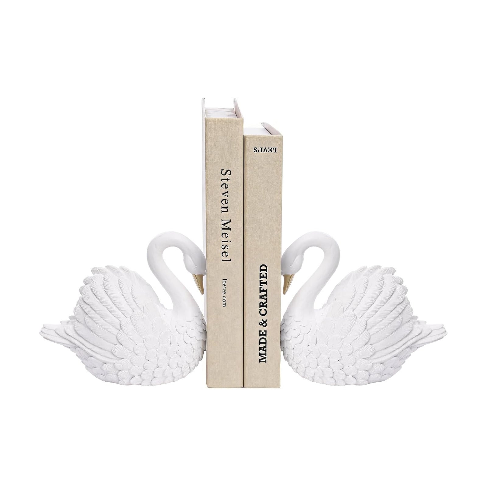 Resin Book Ends / White