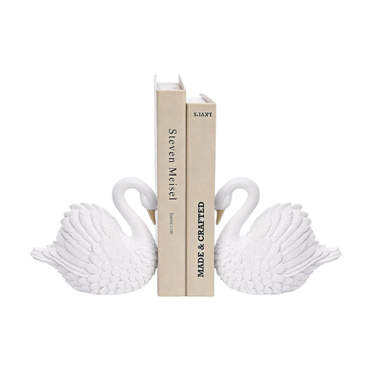 Resin Book Ends / White