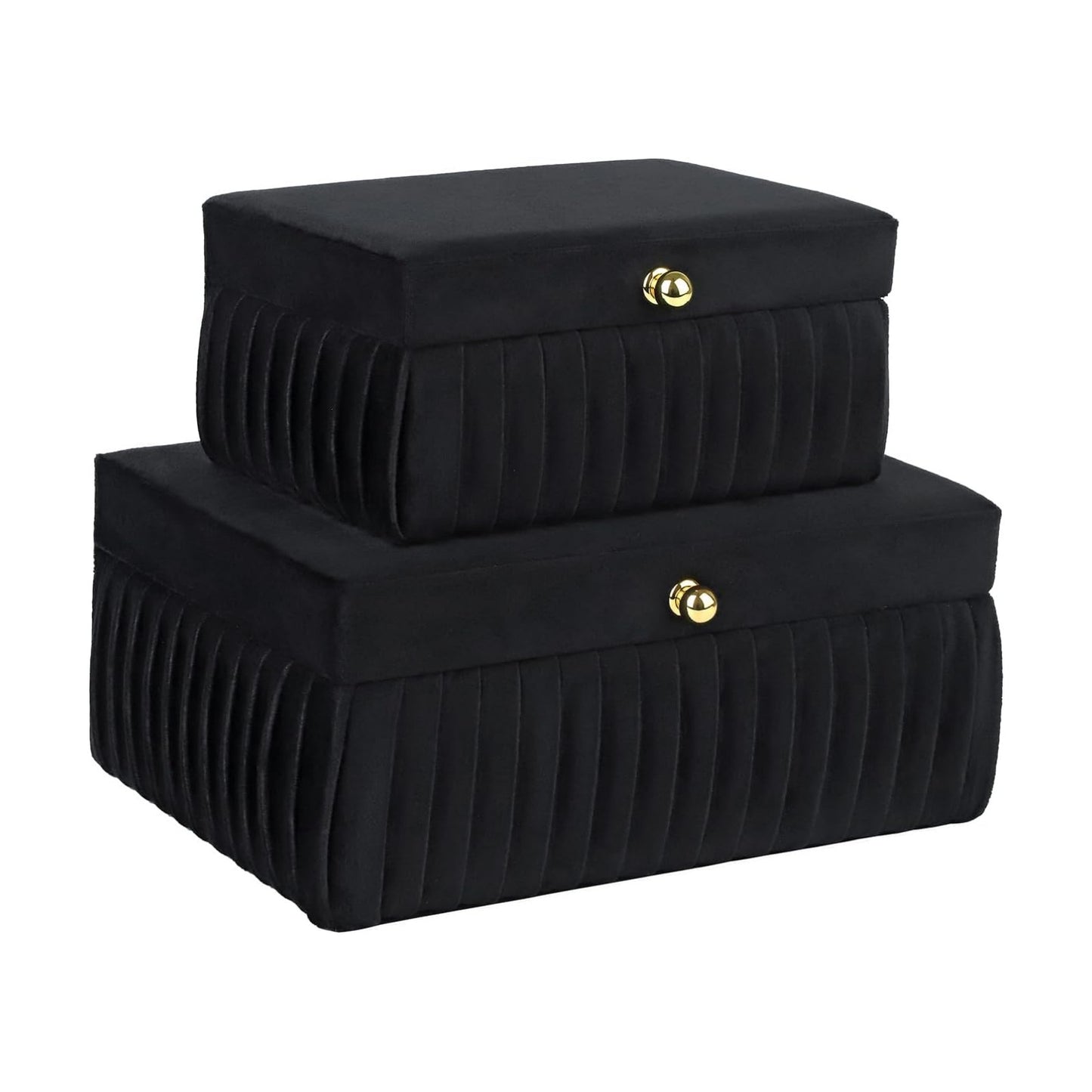 Velvet Decorative Boxes / Black Velvet