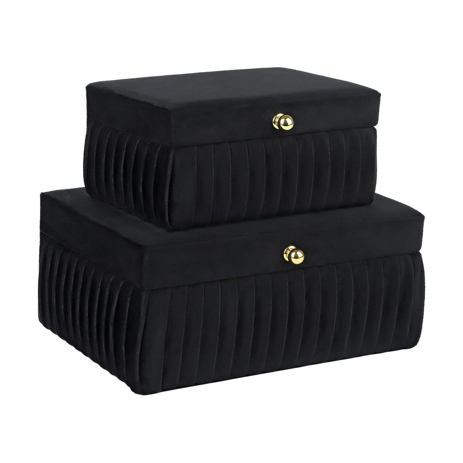 Velvet Decorative Boxes / Black Velvet