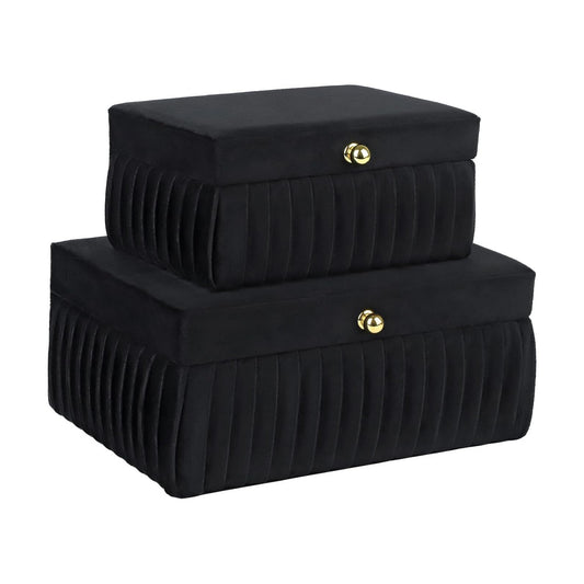 Velvet Decorative Boxes / Black Velvet