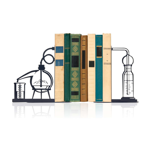 Unique Chemistry Metal Bookends / D