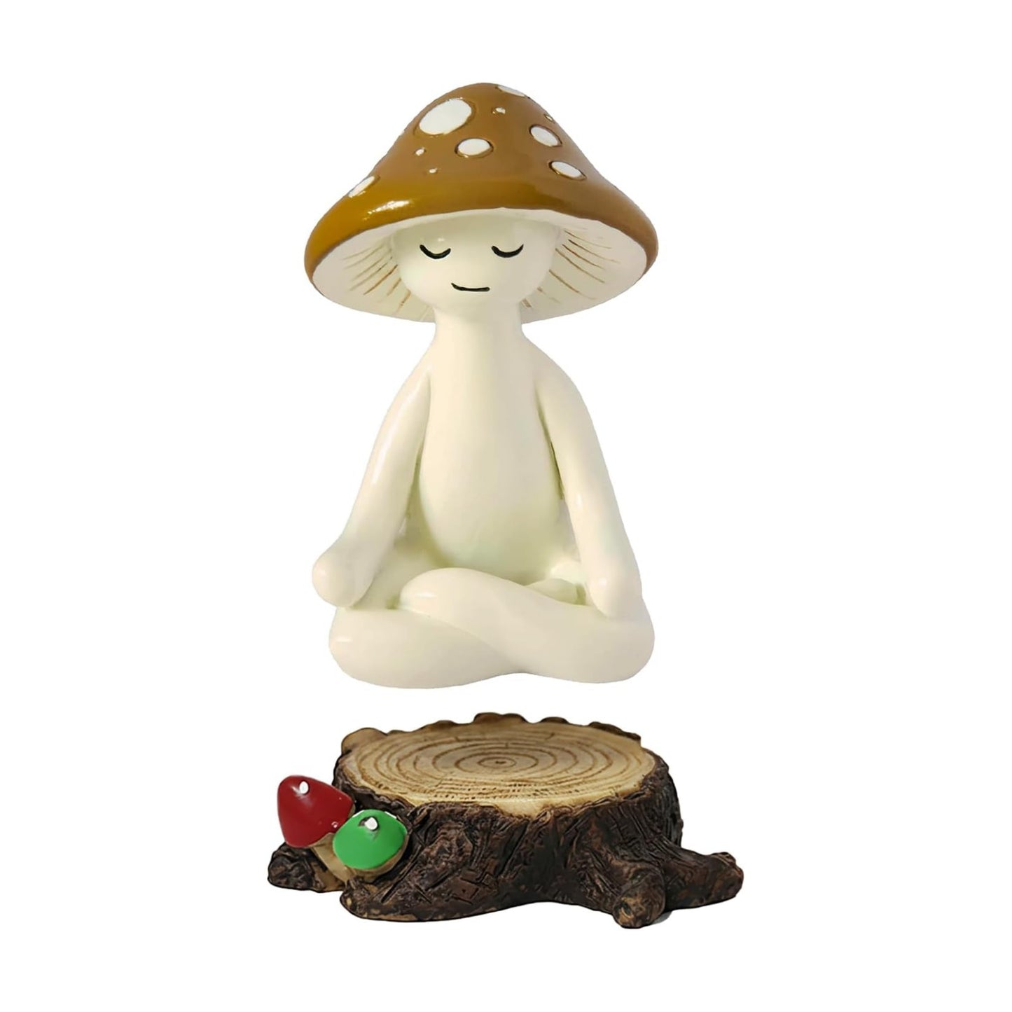 Zen Garden Mushroom Statue Meditation Mushroom Figurines