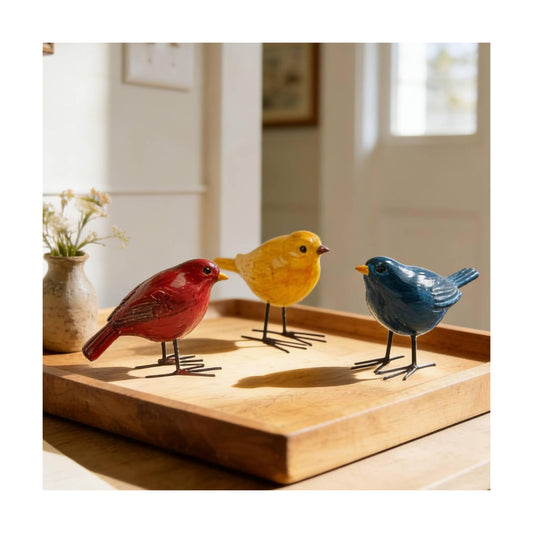 Bird Figurines Home Decor / Set of 3