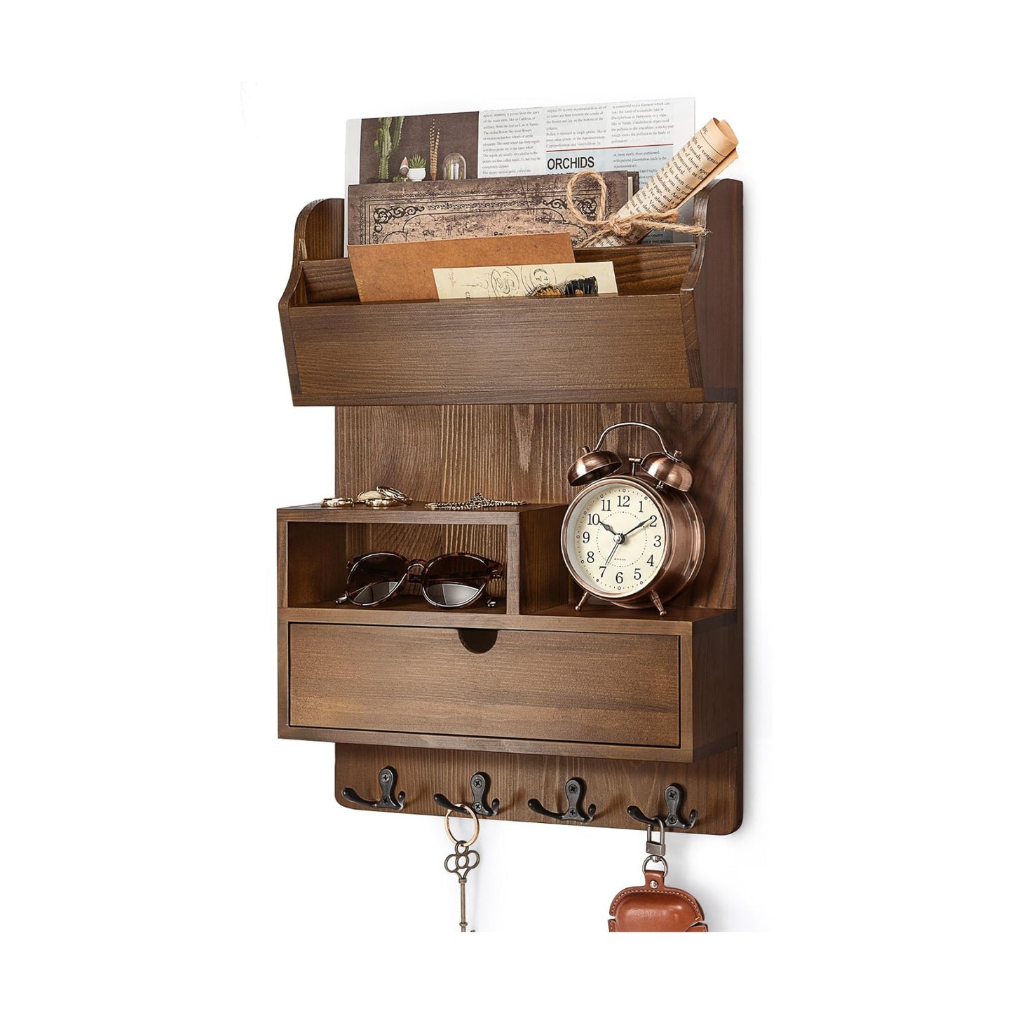 Farmhouse Key Holder / Brown