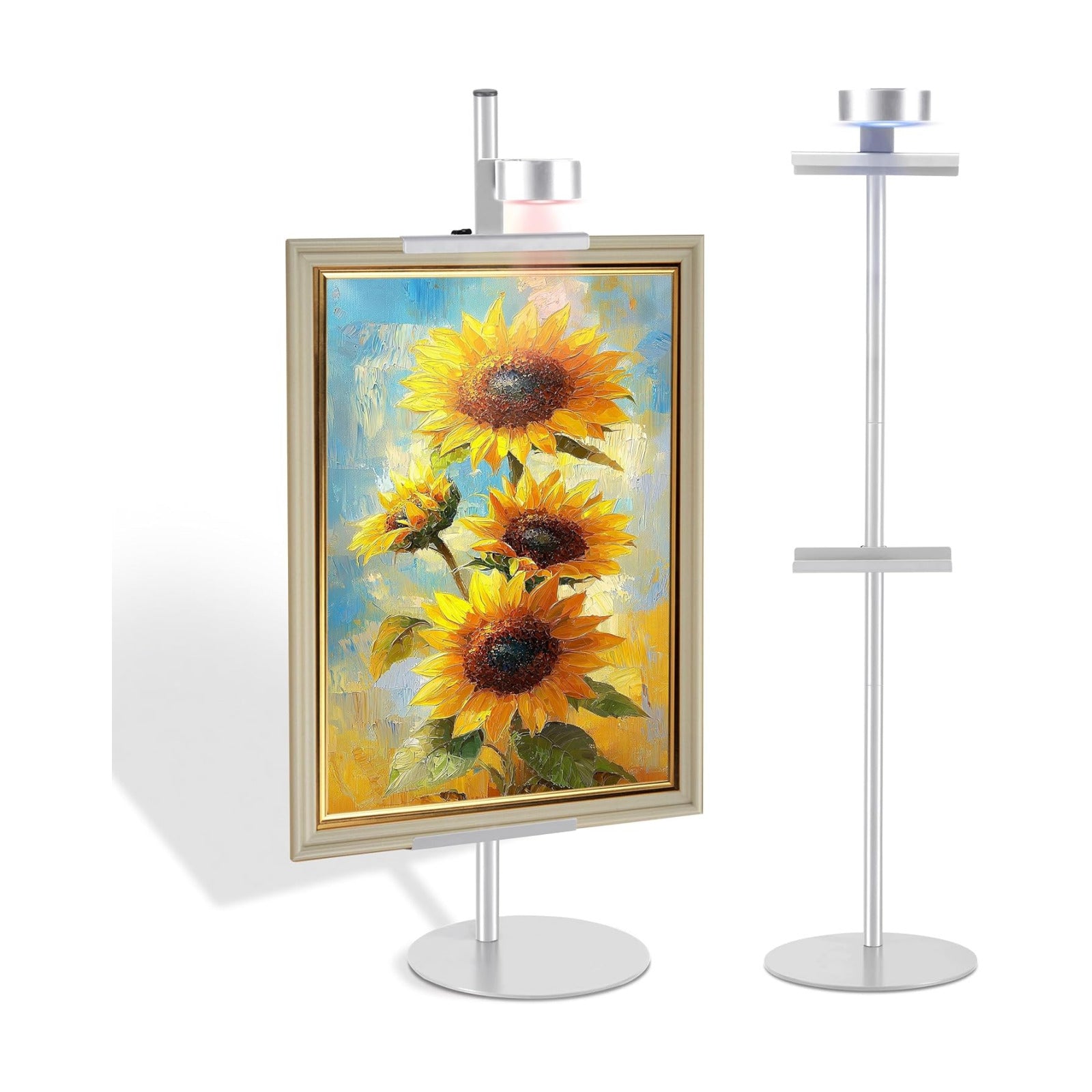 Holds Picture Frames up / Silver / 30 Inch